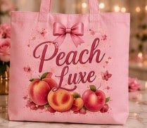 Peach Luxe Tote
