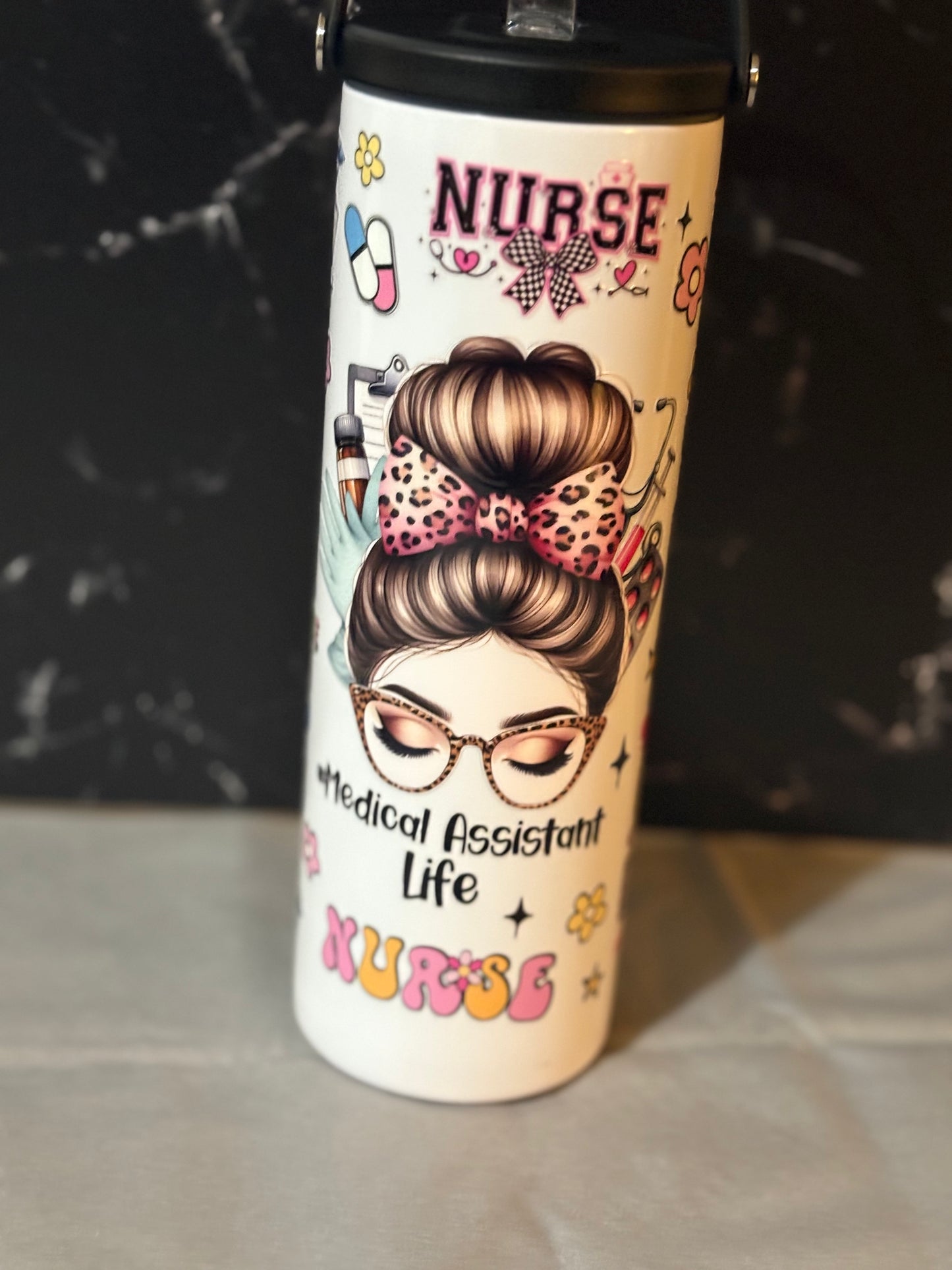 20oz Pretty Nurse Tumbler